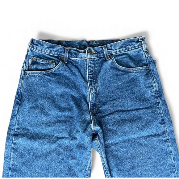 Men’s Jeans Carhartt Flannel Lined Relaxed Rugged Outdoors Made up in USA 36x30 - Picture 4 of 11